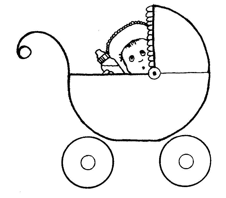 baby carriage coloring pages - photo #34
