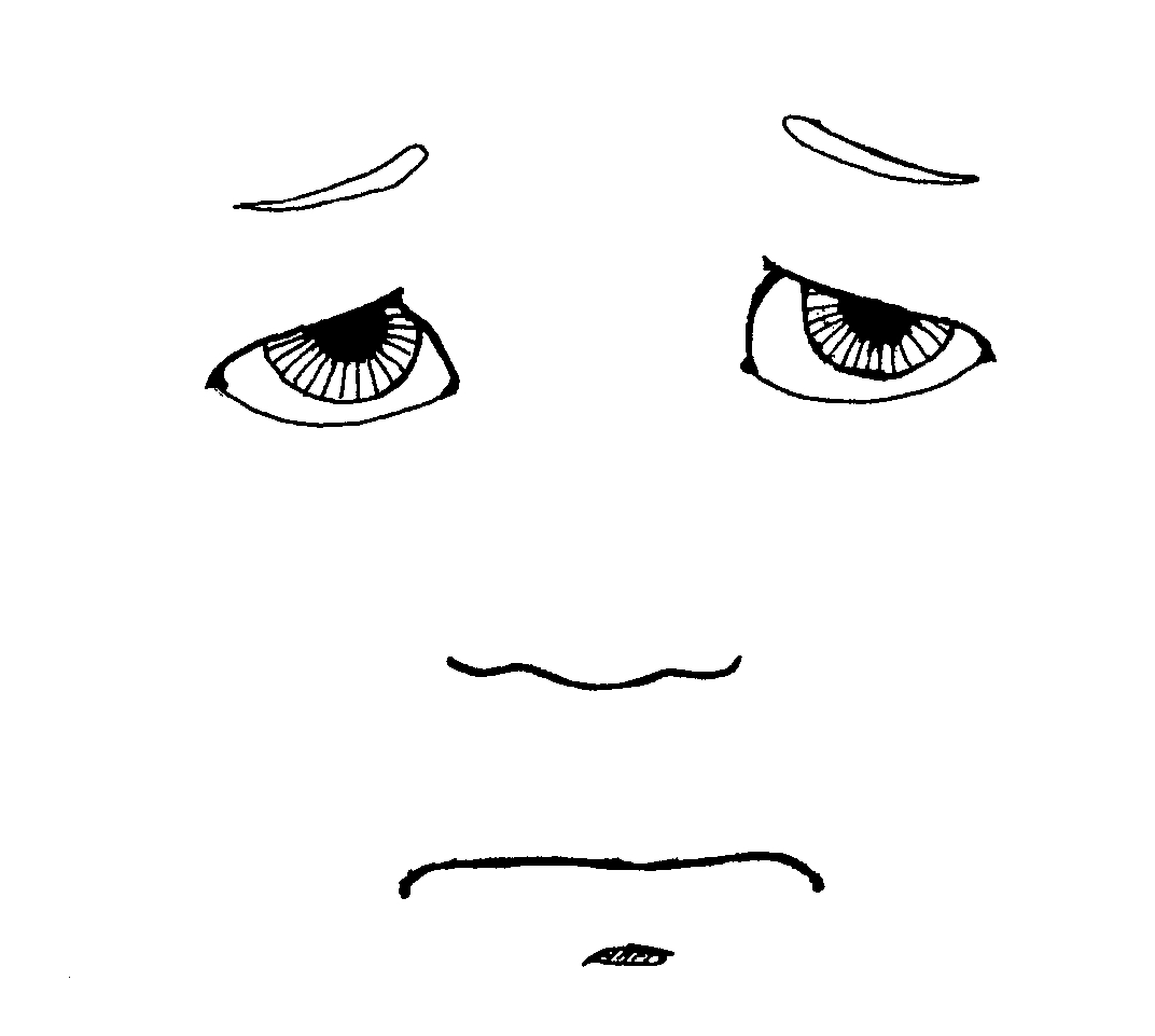 facial expressions coloring pages - photo #42