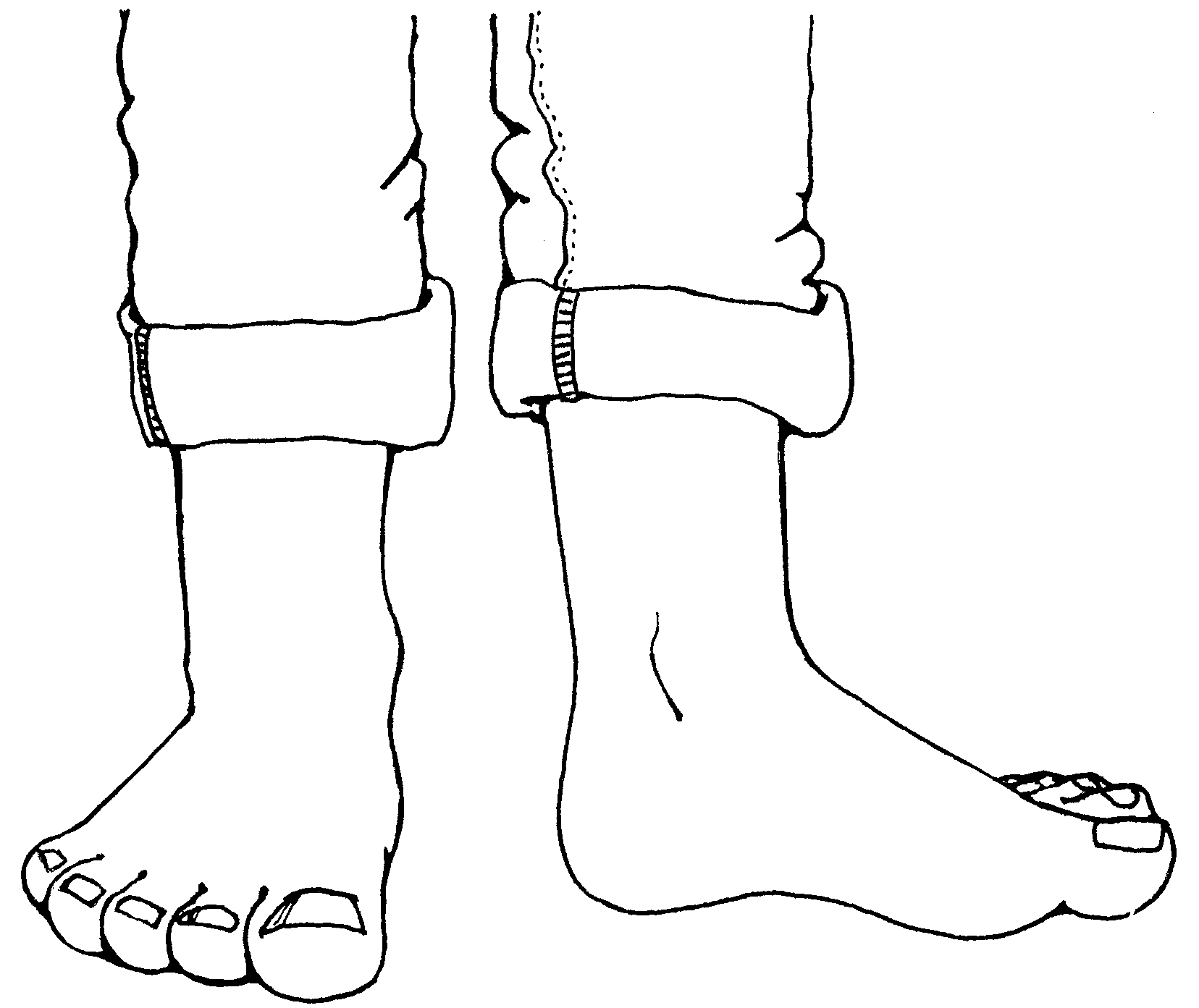 walking feet coloring pages - photo #22