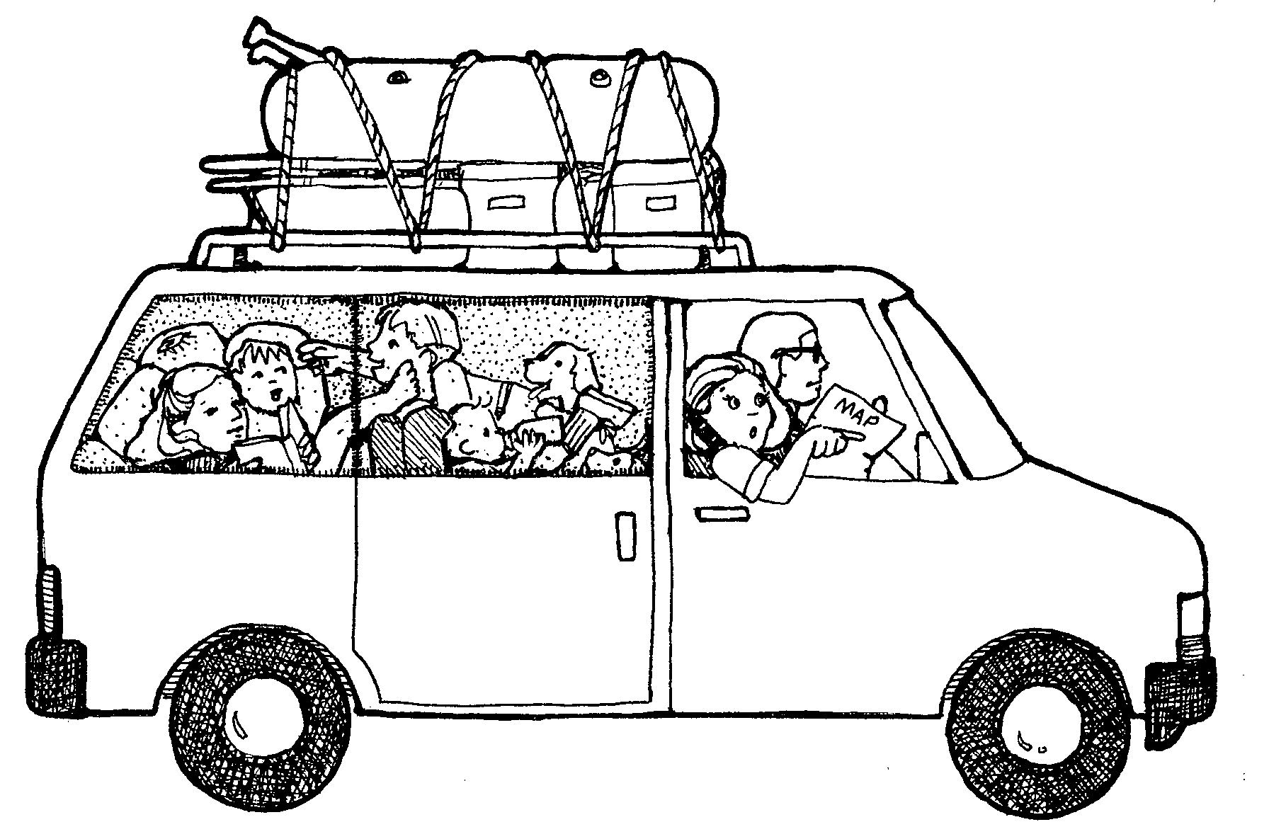 free clipart family in car - photo #41