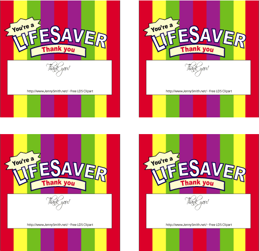 LIfe Savers Wrappers: Thank you | Jenny Smith's LDS Ideas ... LIfe Savers Wrappers: Thank you | Jenny Smith's LDS Ideas ...